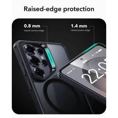 3. ESR Classic Hybrid MagSafe Hülle für Samsung Galaxy S26 Ultra – Schwarz