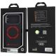 4. Audi RSQ Carbonfaser Sport Red Circle MagSafe Hülle für iPhone 18 Pro / 17 Pro - Schwarz