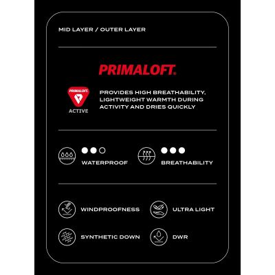 9. Daunen-Trekkingweste für Herren mit Primaloft-Aktivfüllung 4F 4FWSS24TVJAM096-24S