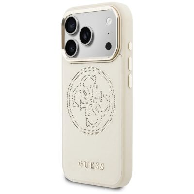 2. Guess Perforierte 4G MagSafe Hülle für iPhone 17 Pro Max – Beige