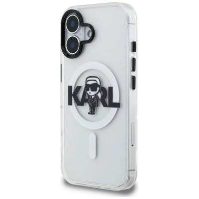 2. Karl Lagerfeld IML Karl Sketch Logo MagSafe Hülle für iPhone 16 - Transparent