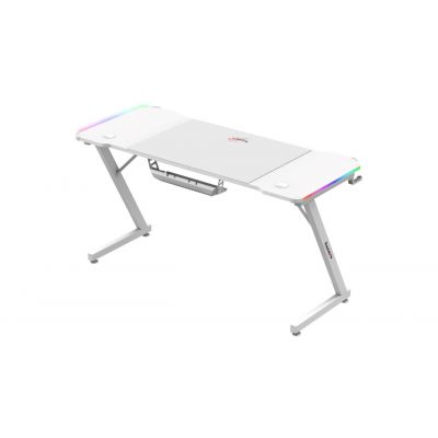 2. Huzaro Hero 3.3 Weißer RGB-Gaming-Schreibtisch