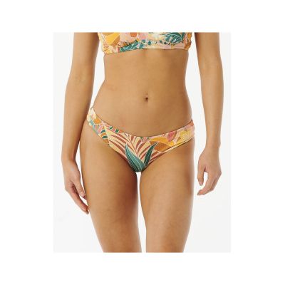 RIP CURL Brazilian Soul Revo Cheeky Badeslips in Grün und Gelb