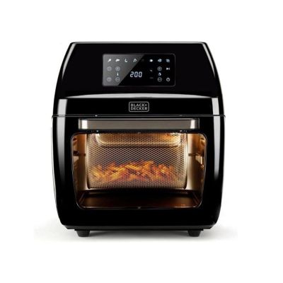 3. Black+Decker Heißluftfritteuse BXAFO1200E (1700W) Fritteuse mit Backofen