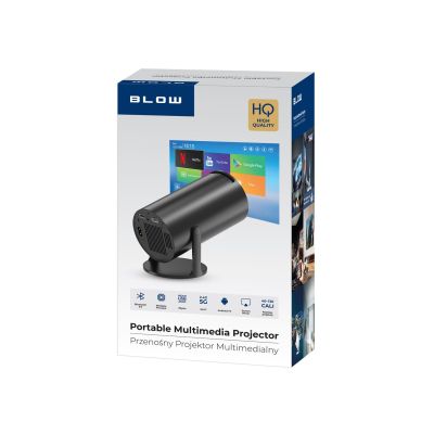9. BLOW Tragbarer Projektor AndroidTV HD Kino Schwarz