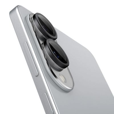 3. Spigen Optik Pro GLAS.TR "Ez Fit" 2er-Pack Kamera-Cover für Samsung Galaxy S25 Edge - Schwarz