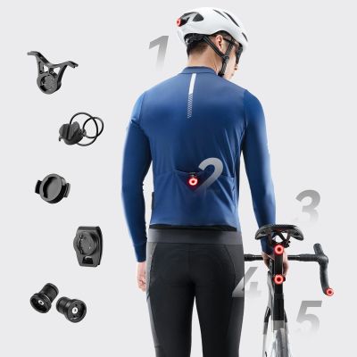 6. Wozinsky WIS-01 Wasserdichte Smart-Rückleuchten, 2 Stück – Schwarz