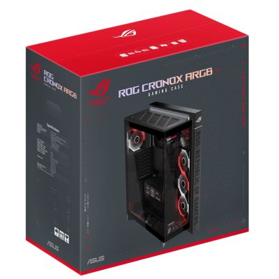 6. Asus ROG CRONOXGR801CURVE TG ARGB SCHWARZE Hülle