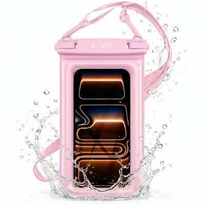 3. Tech-Protect UWC7 6,9" wasserdichte Hülle - pink
