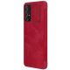 6. Nillkin Qin Lederholsterhülle für Samsung Galaxy A73 rot