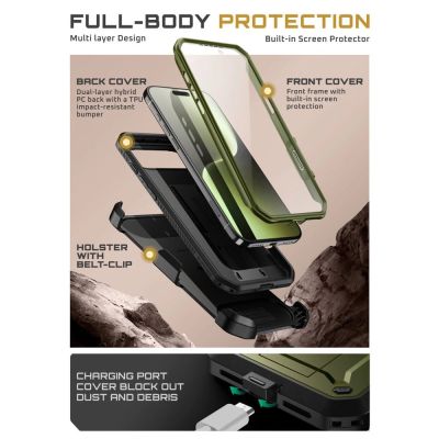 4. Supcase UB Pro Case für iPhone 17 Air - Grün