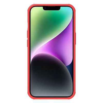 3. Nillkin Super Frosted Shield Pro Hülle für iPhone 14 Plus, Rückseite, rot