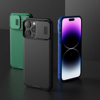 7. Nillkin CamShield Pro magnetische Hülle für iPhone 15 Plus mit Kameraschutz – Blau