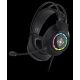 Deltaco Gaming GAM-168 Kopfhörer/Headset mit Kabel, Kopfbügel, USB Typ-A, Schwarz