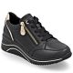 Schwarze Damen-Keilsneaker aus Leder von Remonte Rieker (Modell D0T03-03)