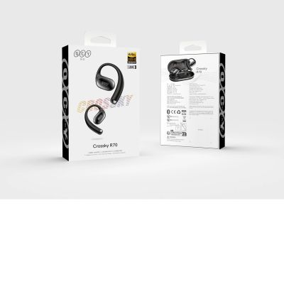 7. OWS QCY Crossky R70 LDAC IPX5 Kopfhörer mit Ohrhaken – Schwarz