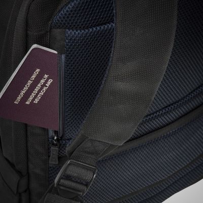 12. RIVACASE Laptop-Rucksack 17,3" Tegel, Schwarz, 23 l, wasserdichtes Material, Fächer für Tablet 10,1", Smartphone, Dokumente, Zubehör