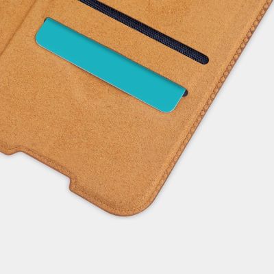 8. Nillkin Qin Lederholsterhülle für Xiaomi Redmi Note 9T 5G braun
