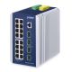2. PLANET IP30 Industrieller L3 16-Port Managed Gigabit Ethernet (10/100/1000) Aluminium, Blau