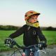 8. Rockbros TT-32SOYB-M Kinderfahrradhelm mit abnehmbarem Kinnbügel, Größe M – gelb-orange