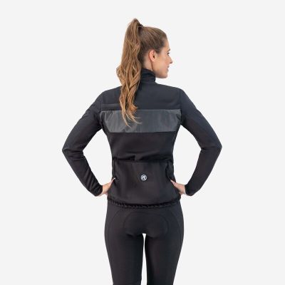 4. Rogelli ATTQ Damen-Winterjacke grau-schwarz Größe