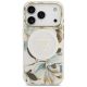 3. Guess IML Glitter Flowers Triangle MagSafe Hülle für iPhone 18 Pro Max / 17 Pro Max – weiß