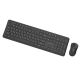 4. GEMBIRD Kabelloses Slim Pro Business-Schreibtisch-Tastatur- und Maus-Set, Schwarz, Russisches Layout