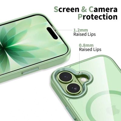 5. Tech-Protect MagMat MagSafe Hülle für iPhone 17 - Transparent Grün