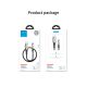 12. Joyroom Sharp Series S-M411 USB-A/Micro-USB 3A-Kabel 2 m mit Ladeanzeige – Schwarz