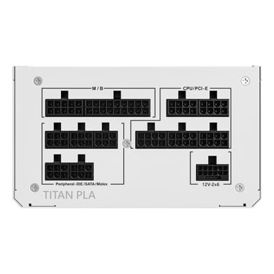 6. Montech Titan PLA 1200W Netzteil – 80 PLUS & Cybenetics Platinum, modular, PCIe 5.1 – 1200 Watt