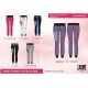 LEONE LW1015/S16 Damen lange Hose grau "M"