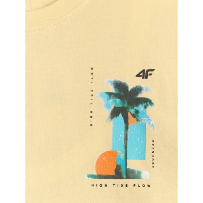 6. Herren-T-Shirt mit Aufdruck, regulär, Größe 4F 4FRSS26TTSHM4301-73S