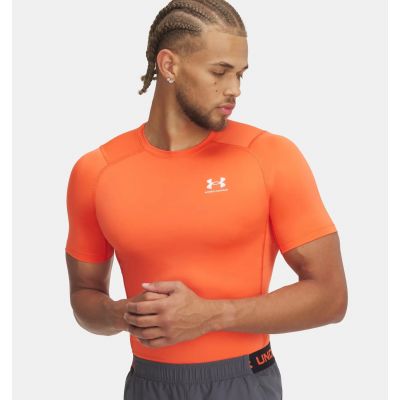 UA HG Armor Comp SS Herren Trainingstop Orange (1361518-847)