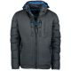 3. Herrenjacke Geographical Norway BEACHWOOD DGREY-BLUE DB MEN 068 BS4 (WU6633H/GN-DARK GREY)