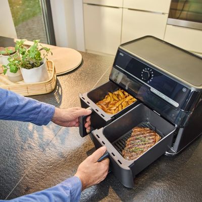 4. Braun TwinCook 5 Doppel-Heißluftfritteuse (10 l, 2800 W), Schwarz