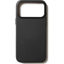 Mujjo iPhone 17 Pro Max Schwarze Lederhülle