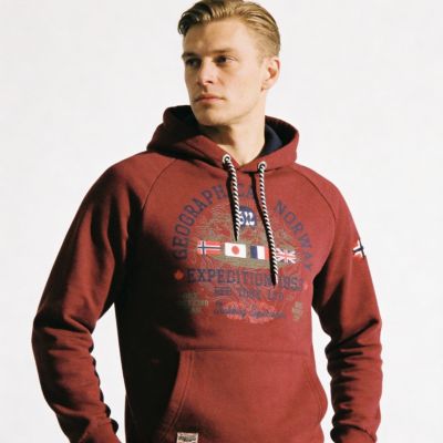 7. Geographical Norway DB 100 M Sweatshirt WZ3006H/GN-Burgund