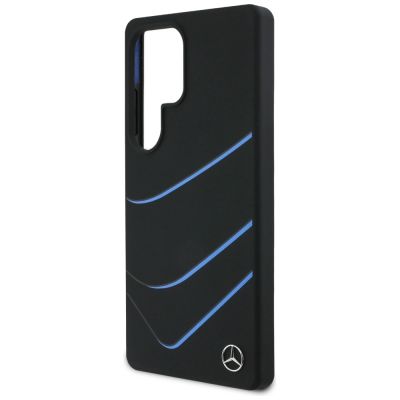 6. Mercedes Silicone Contrasted Curves MagSafe Case für Samsung Galaxy S25 Ultra - Schwarz