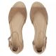5. Filippo DS7635 Damen-Keilsandalen aus taupefarbenem Leder