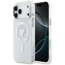 Guess IML Gradient Triangle Logo MagSafe Hülle für iPhone 18 Pro Max / 17 Pro Max – transparent