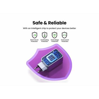 4. Ugreen Nexode Pro EU 3-Port GaN PD Schnellladegerät mit USB-C-Kabel, Universal, Schwarz/Grau, internes Schnellladen