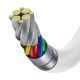 4. Baseus CATYS-C02 USB-C - USB-C PD QC FCP Kabel 100W 5A 2m - Weiß