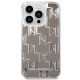 3. Karl Lagerfeld KLHCP14LLMNMS iPhone 14 Pro 6.1" Hardcase Silber / Silber Liquid Glitter Monogram