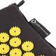 8. HMS AKM04 Premium Akupressurmatte, Schwarz, Set mit Kissen