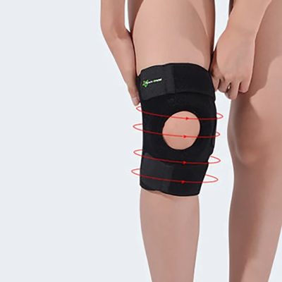 8. Rockbros LF1106M Sportprotektor für Patella und Kniegelenk Größe M - Schwarz