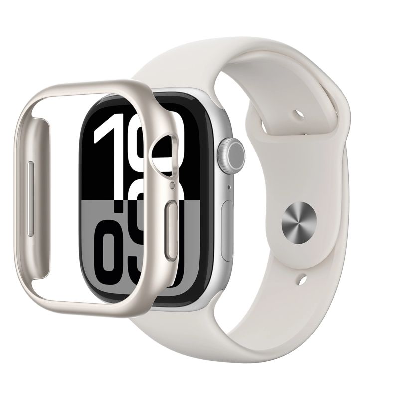 9. AmazingThing Minimal Case für Apple Watch 46 mm – Silber