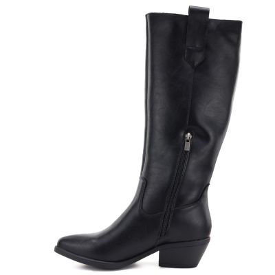 3. Schwarze Damen-Cowboystiefel aus Leder, Big Star UU274521