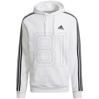 2. adidas Essentials Fleece 3-Streifen Hoodie M GU2522