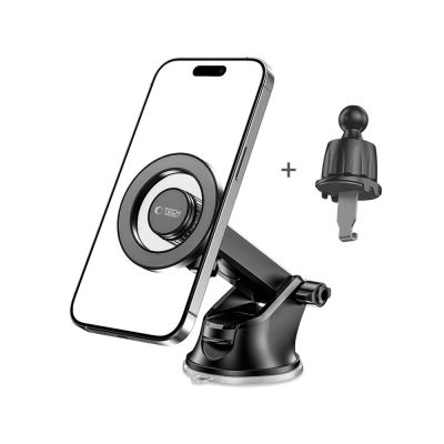 3. Tech-Protect N51 Autotelefonhalter mit MagSafe für Cockpit/Lüftungsschlitze – Schwarz