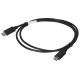 2. Lanberg CA-CMCM-10CU-0010-BK Kabel (USB Typ-C - USB Typ-C; 1 m; schwarz)